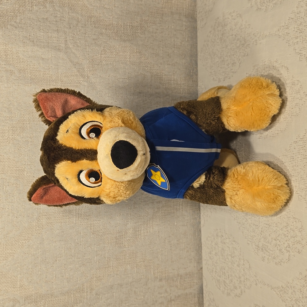 Chase Paw Patrol Build-A-Bear Workshop Stuffed Animal Jacket No Hat Nickelodeon